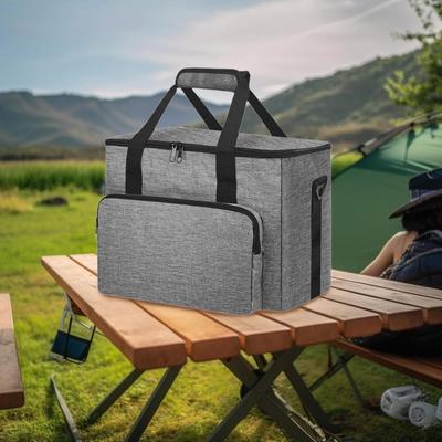 Sac de transport portable robuste avec fermeture éclair et plusieurs poches pour centrale électrique