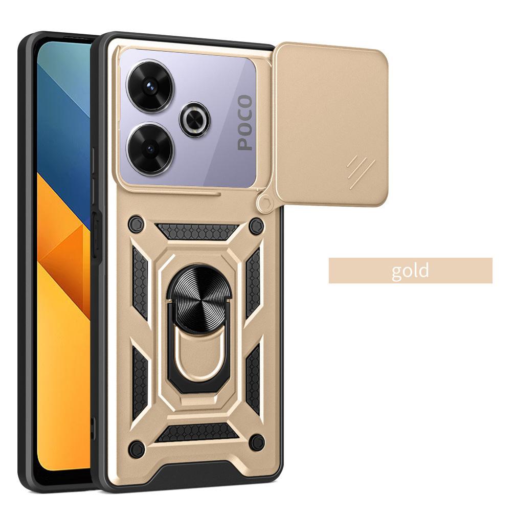 Camera protect case for POCO M6 4G POCO F6 Pro POCO F6 Armor Hybrid Ring Back Cover