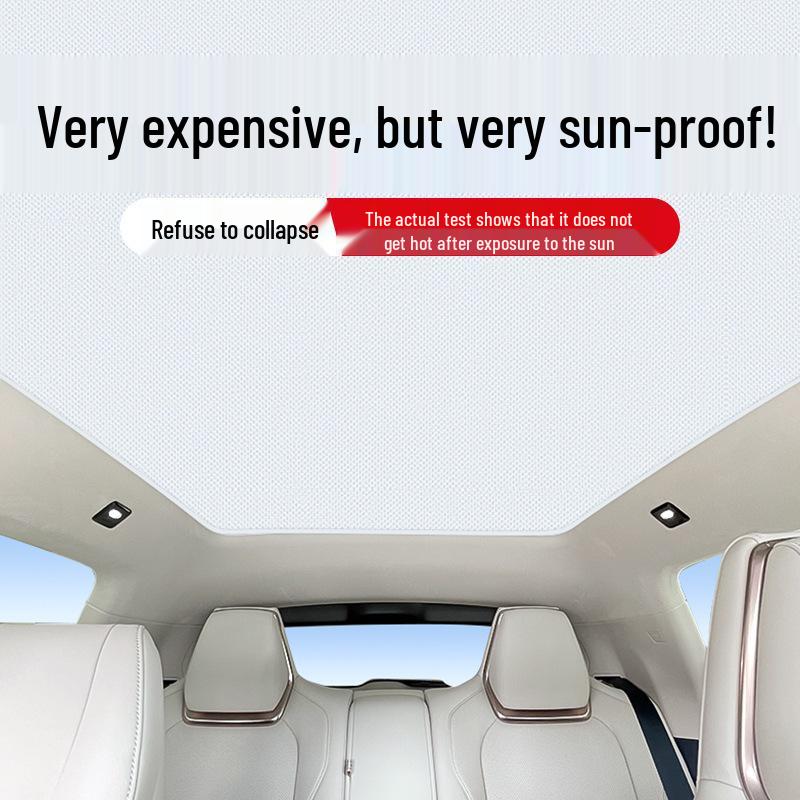 Zeekr Sunroof Sunshade: Electrostatic Adsorption for Model 001/007/009, 7X - Heat & UV Protection