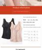 Breathable 3-Row Steel Boned Waist Shaping Vest with Lace & 17 Buttons