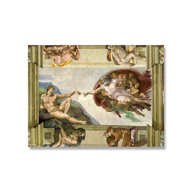 

Создание плакатов Адама Микеланджело, классические картины на холсте и принты, скандинавское современное украшение для дома, настенное искусство, безрамное 21cm×30cm NoFrame