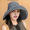 Women Brim Foldable Sun Hat UV Wide Packable Bucket Hat for