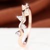 Charming Three Colors Available Wave Zircon Band Ring for Women Daily Wear and Party