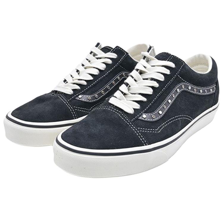Męskie Trampki Vans Old Skool Odporne na Ścieranie Niskie Buty do Skateboardingu Unisex Czarne Białe