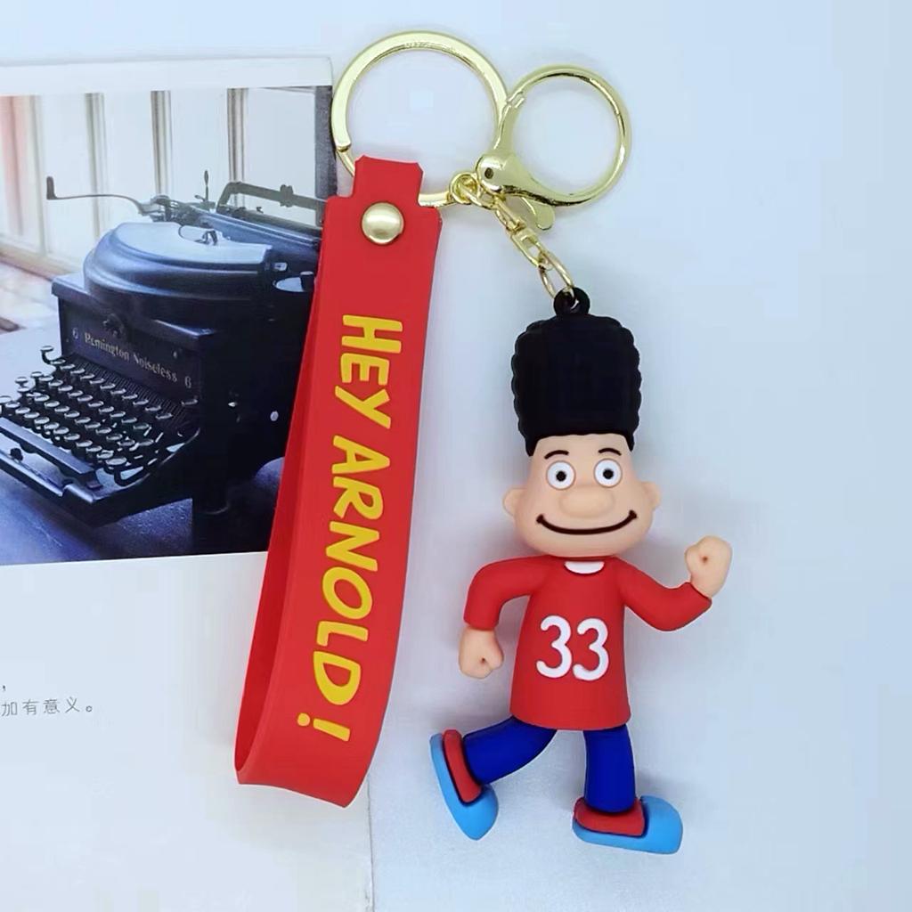 Creative Cartoon Doll Arnold Keychain Bag Car Keychain Accessories Gift Wholesale Kawaii Cute Personalized Gifts Y2k Fashion Toy