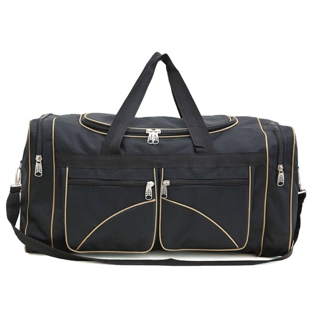 

Oxford Cloth Outdoor Sports Bag Large Capacity Large Travel Bag Storage Bag Gym Workouts чёрный
