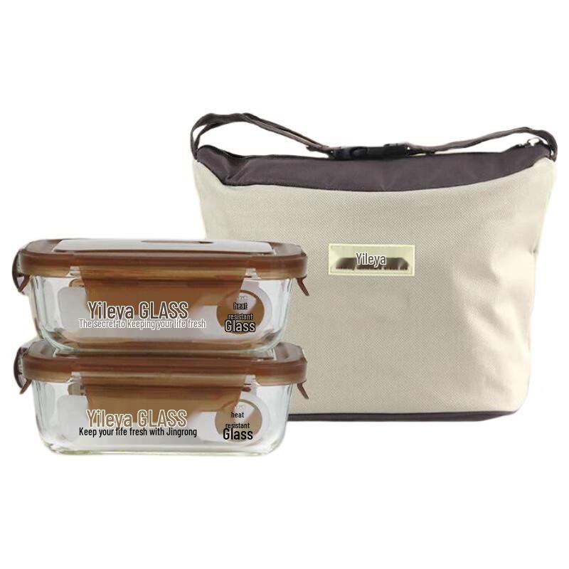 Yileya Heat-Resistant Glass Food Storage Bowl Set