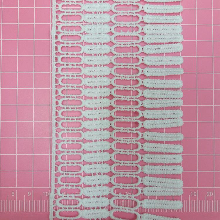 Milk Silk Whisker Water-Soluble Lace White Lace Barcode Women'S Clothing Children'S Clothing Accessories Trim Decoration Embroidery Wide Lace