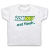 Zombies Eat Flesh Halloween Costume Sandwich Horror Parody Kids Childs Boys Baby Children T-shirt