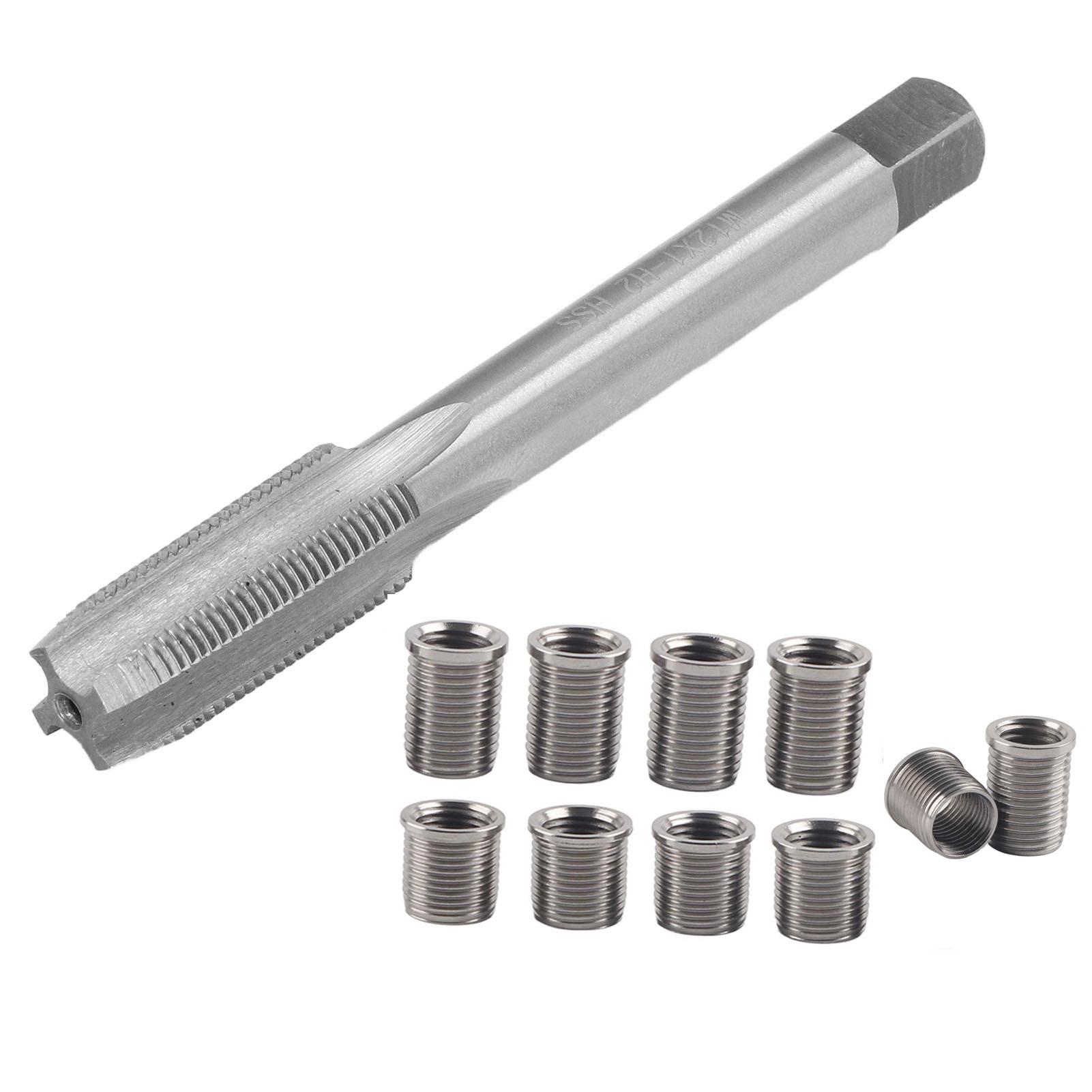 Outil de réparation de filetage, Outil de réparation de filetage, Taraud M10x1.0 + M12x1.0, Réparation rapide et efficace, pour moteurs et générateurs