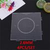 4PCS 2.6mm/5mm Fuse Beads Transparent Extra Large Square Pegboards Ironing Beads Boards DIY Material Template Melting Beads Pegb