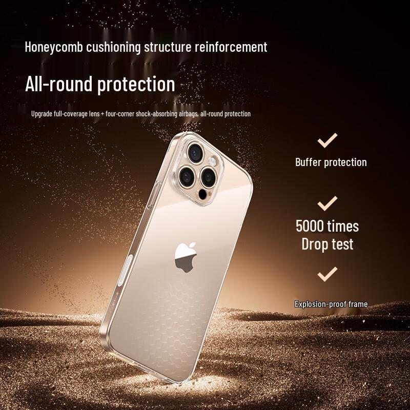 Baseus Crystal Series Phone Case with Touch Camera Button for iPhone 16 Series