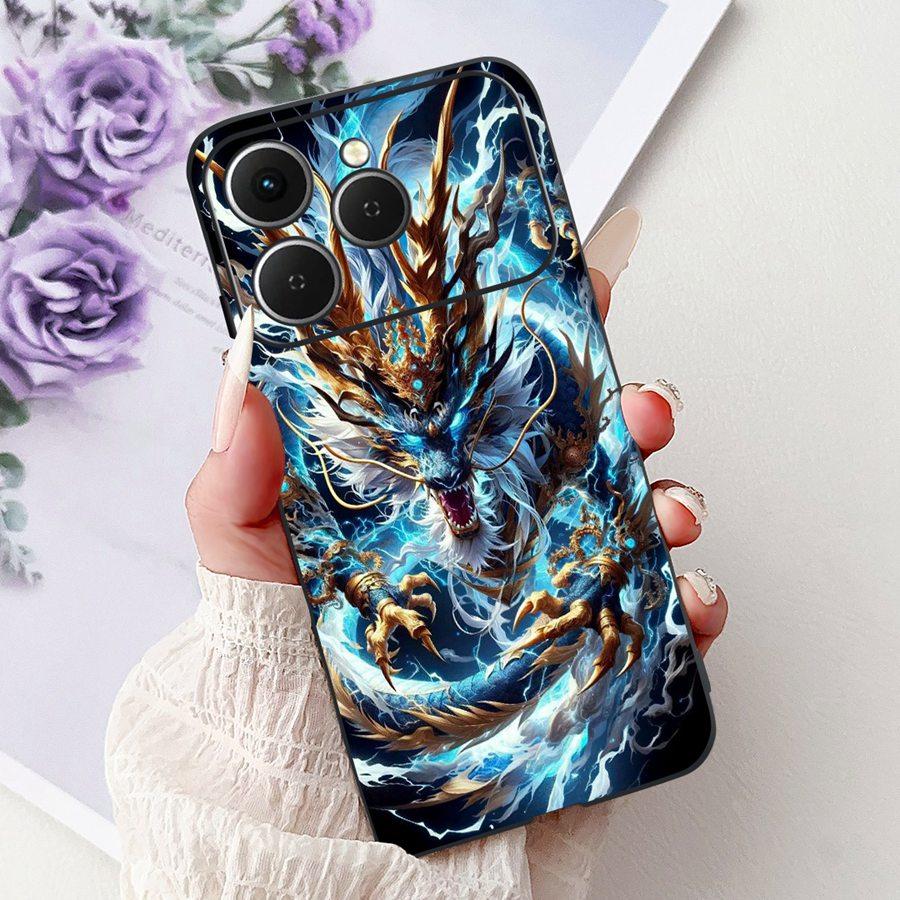 For Tecno Spark 40 Spark40 C Phone Case TPU Shell Luxury  Painted Soft Silicone Coque For Tecno Spark40C Spark 40C Back Cover