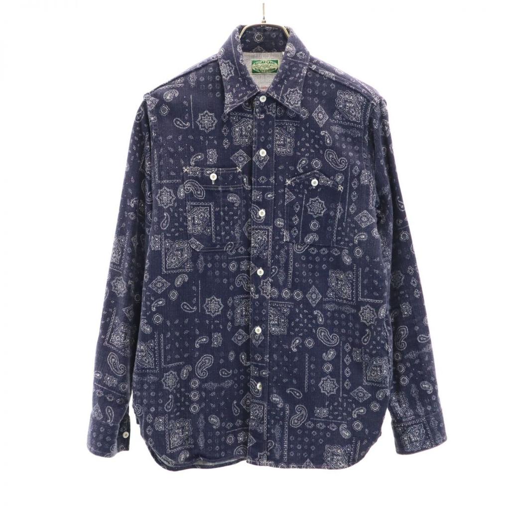 SUGAR CANE Made In Japan Toyo Enterprise SC25565 Paisley Long Sleeve Shirt Men's Used
