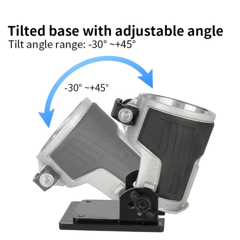 High Visibility Router Base Aluminum Frame ABS Structure Easy Mount For Efficient Woodworking Milling Cutter Base