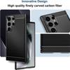 Hülle und 2 gehärtete Gläser - BOOLING - für Samsung Galaxy S24 Ultra - Stoßschutz - Gummiertes TPU - Schwarz