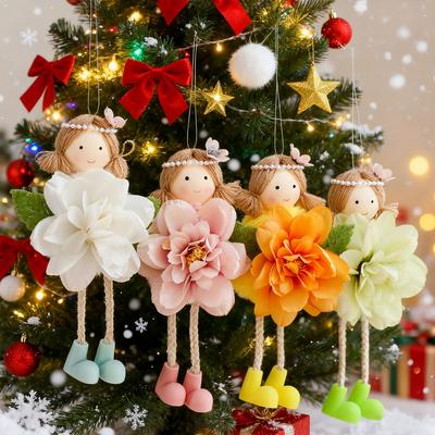 Party Decoration Flower Cartoon Girl Decoration Doll Pendants Ornaments Festive Atmosphere Children's Dolls Gift