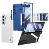 Magnetic Hinge Protection Kickstand Full Body Pen Slot Case for Samsung Galaxy Z Fold7 with Screen Glass Film +Stylus Pen