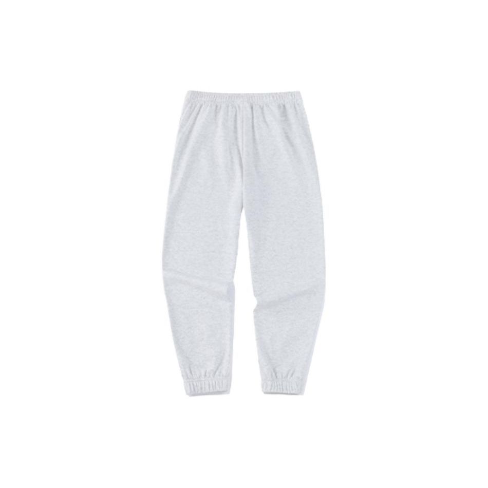 

Anta Training Series Solid Color Logo Mid Waist Straight Leg Cuffed Sports Pants Women pants Gray Heather-Gray 962357303-3 XL