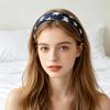 Women Headband USA Flag Independence Day Stars Stripes Pattern Headband Sponge Filling Non-Slip Hair Hoop Holiday Party Hair Accessory