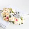 Wedding Bridal Flower Crown Simulation Rose Flower Garland Adjustable Handmade Headdress Wedding