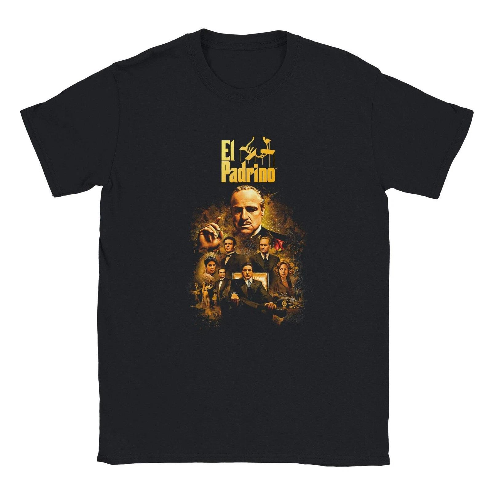 El Padrino T-Shirt -  The Godfather  Inspired Tee - Soft Cotton, DTG Ready, Uniq 4XL