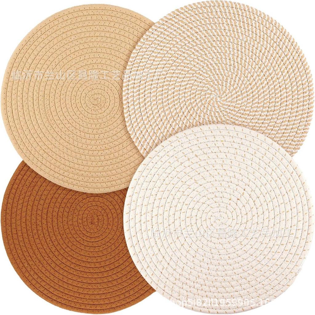 Tappetino Isolante Termico Intrecciato Minimalista Moderno Tovaglietta Sottobicchiere per Tavola da Cucina Quotidiana per Uso Domestico