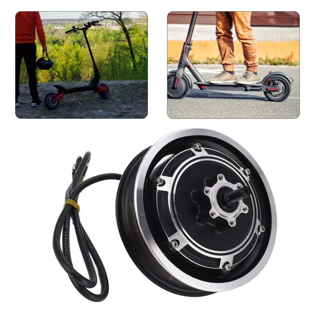 Electric Scooter Hub Motor 48V 1000W Electric Bike Brushless Disc Brake Hub Motor for 10 Inch Outer Tire 48V Hub Motor Hub Motor