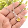 Yellow Cat's Eye 925 Sterling Silver Pendant, Handmade Gorgeous Silver Jewelry, Beautiful Cat's Eye Gemstone Jewelry For Gift