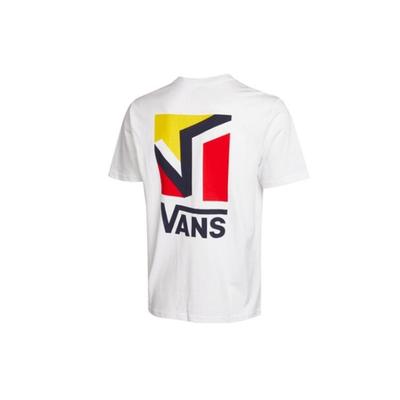 Vans T Shirts Men's White Crew Neck Moderate Straight Fit VN0A54K8WHT