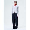 Washed Wide Fleece-Lined Denim Black