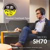 Tama Electronics TSH70K Stereo-Mini-Klinkenkabel mit Windschutz und leichten kabelgebundenen Kopfhörern für und Ideal als Headset für Webkonferenzen, 3,5 mm