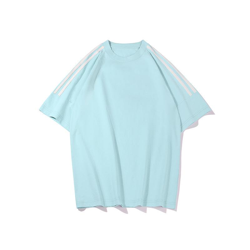 Solid-Color Crew-Neck Short-Sleeve T-Shirt Summer Men's Casual Versatile High-End Fashionable Top
