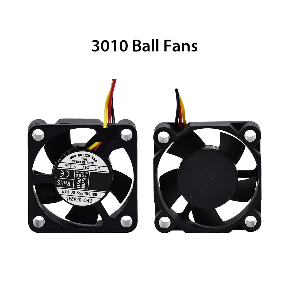 Creality K1/K1C/K1 Max Extruder Fan Kit 3010 Axial Fan and 4020 Blower Fan DC24V Cooling Hotend Fan High Airflow 3D Printer Part