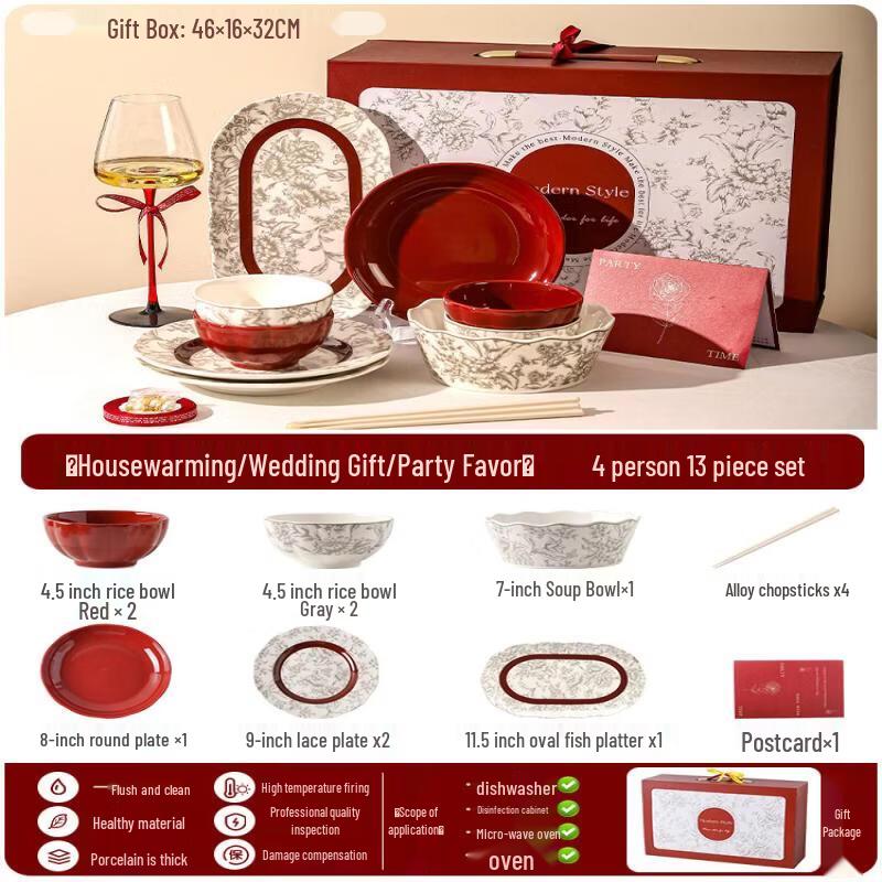 Wuhe European Style Ceramic Tableware Set