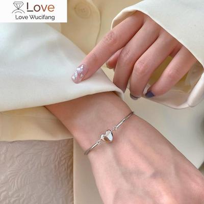 Hip Hop Love Elbow Bracelet For Women Silver 925 Sterling Retro Sweet Cool Girl Heart Bracelet Bangle Female Jewelry