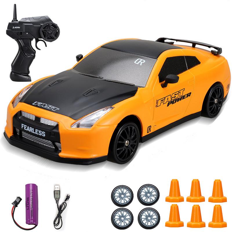 

2,4G Высокоскоростной Drift Rc Car 4WD Игрушка с дистанционным управлением AE86 Модель GTR Автомобиль RC Гоночные машинки Игрушки для детей Рождественские подарки жёлтый