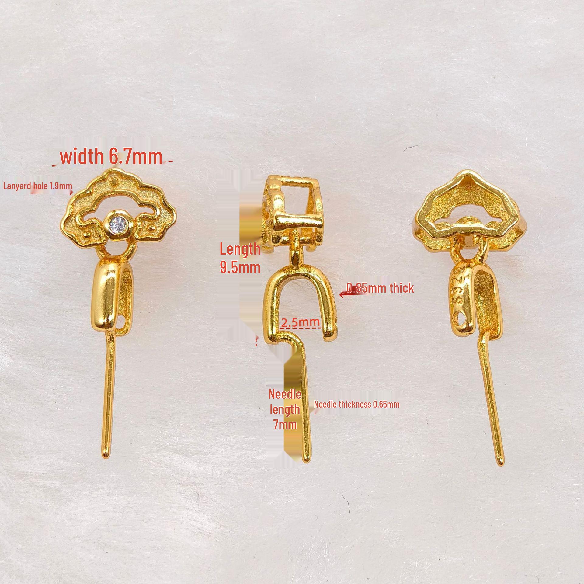 S925 Sterling Silver Ruyi Pendant Clasp - Jadeite Jade Necklace Accessory (2025)