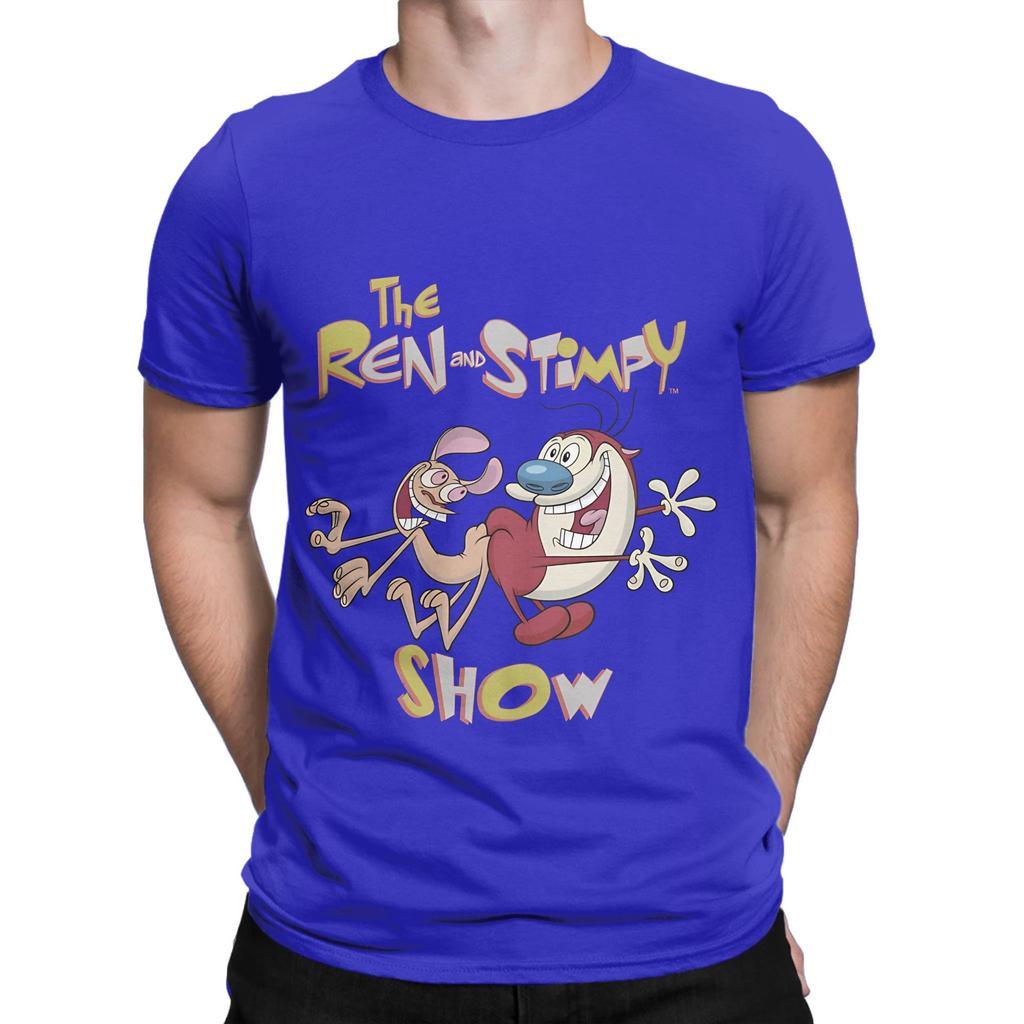 Ren And Stimpy Classic Vintage Tv Show Logo Funny Graphic 100 Cotton TShirt The Rren Stimpy Show Tops Tees For Unisex