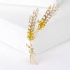 Fashionable And Exquisite Wheat Ear Brooch, Women'S Coat And Suit Accessories, Stylish Chest Flower Buckle Pin