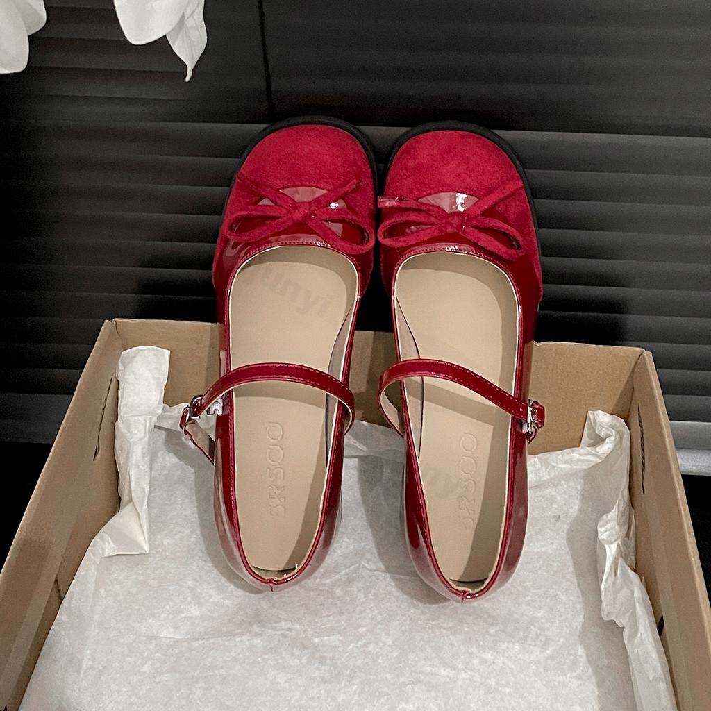 Fashion Women's Elegant Retro Bow Designed Casual Shallow Mouth Single Shoes Autumn 2025 Comfortable Versatile High Heel Mary Jane Shoes