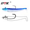 FTK Minnow Black Jig Head Fishing Bait Soft Pike Bait 5g/12g/25g Perch Fishing Soft Herring Bait Boat Yard Perch Bait