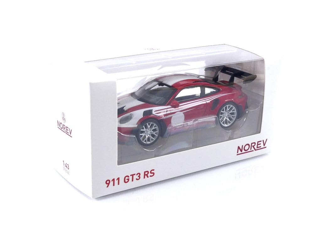 NOREV B Porsche 911 GT3 RS 22 Indian Red Salzburg Jet Car Scale 750047 1/43
