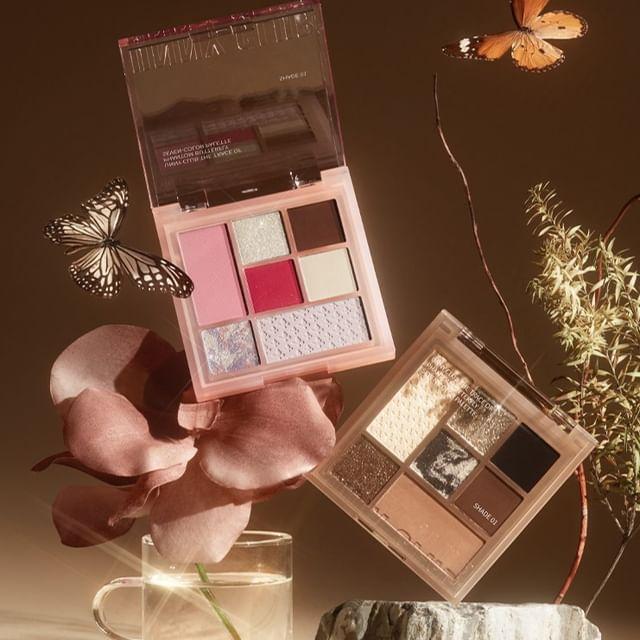UNNY CLUB - The Trace of Phantom Butterfly 7-Color Eyeshadow Palette - 2 Types 01# Twilight Morpho Butterfly - 7.6g