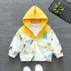 Toddler Hooded Jacket Dinosaur Cartoon Zip Coat Little Girls Boys Jacke Thin Cute for Spring Autumn