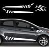 Pegatina de Rayas Laterales para Coche para Ford Focus Fiesta Calcomanía para Carrocería Vinilo Gráfico de Carreras Tiras para Faldón Lateral de Puerta Accesorios Exteriores para Automóvil
