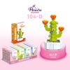 Children'S Educational Small Particle Mosaic Building Block Flower 104 Series 32 Potted Plant Simulation Rose Succulent Building Block Toy