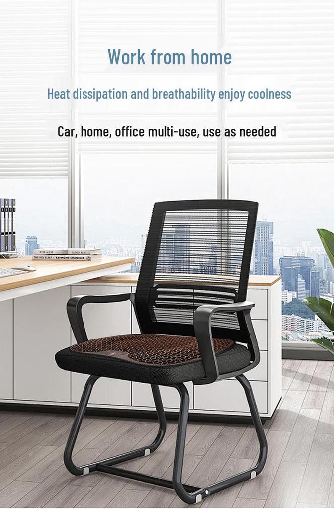 Breathable Honeycomb Gel Seat Cushion for Car and Office - Cool Silicone Egg Pad