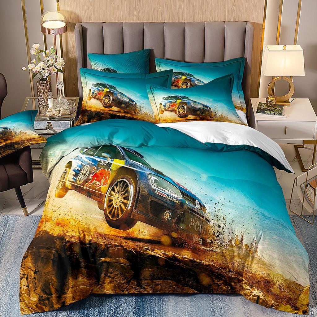 Sports Car Bedding 3D Digital Printing Two-Piece Quilt Set Three-Piece Home Textile