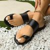 Fashion Women Minimalist Thong Sandals 2025 New Fashion Flat Sandals Summer Outdoor Beach Vacation Leisure Woman Shoes